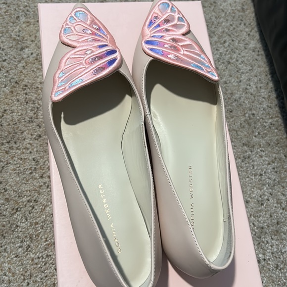 Sophia Webster nude pink butterfly flat - Picture 3 of 6